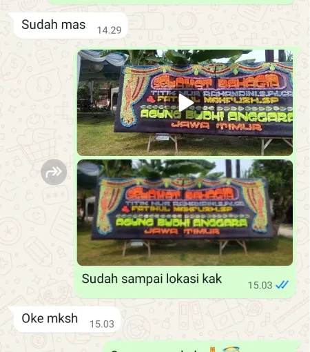 Pengiriman Papan Bunga Sumampir Rembang